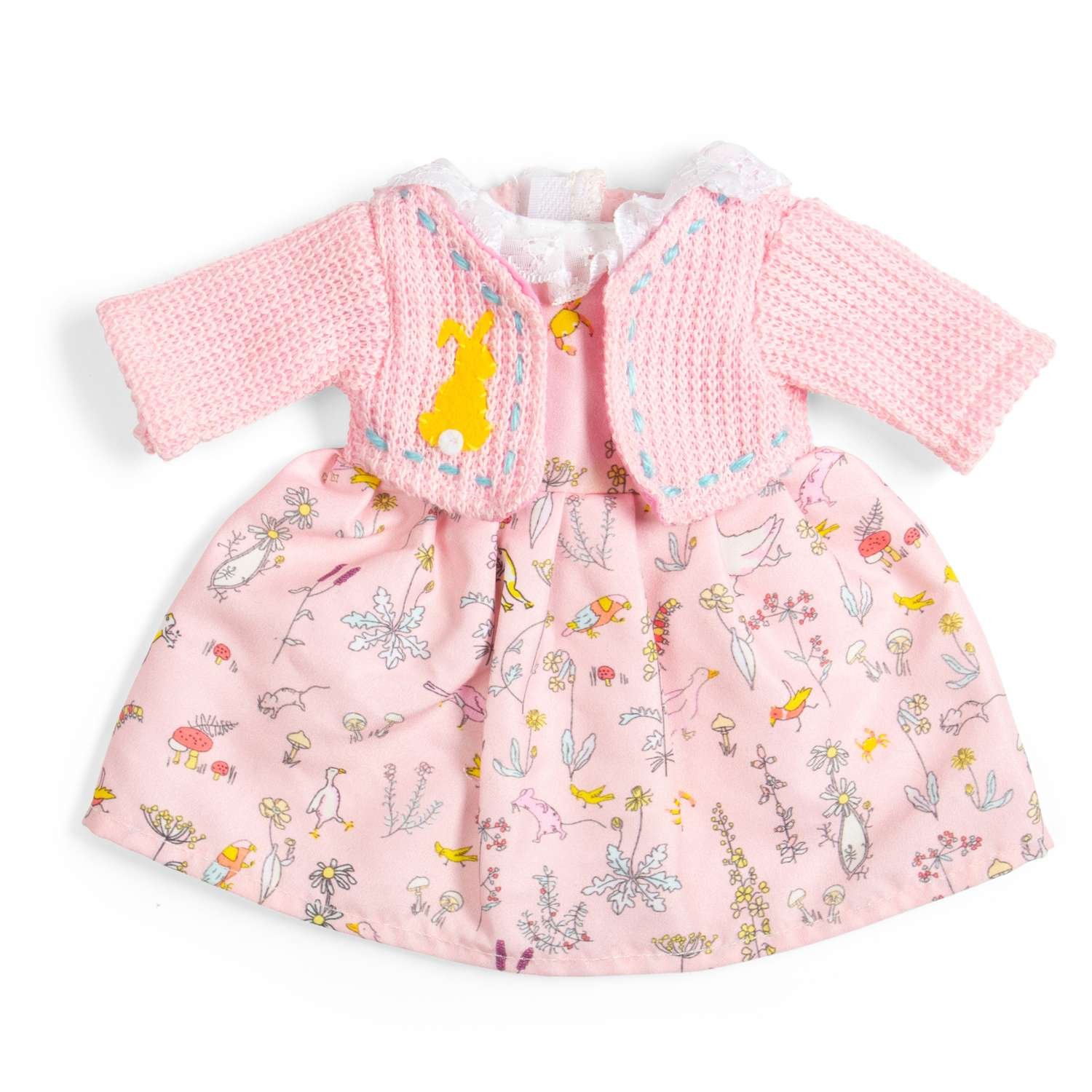 Bigjigs Toys Wildlife Dress And Pink Cardigan For Medium Doll