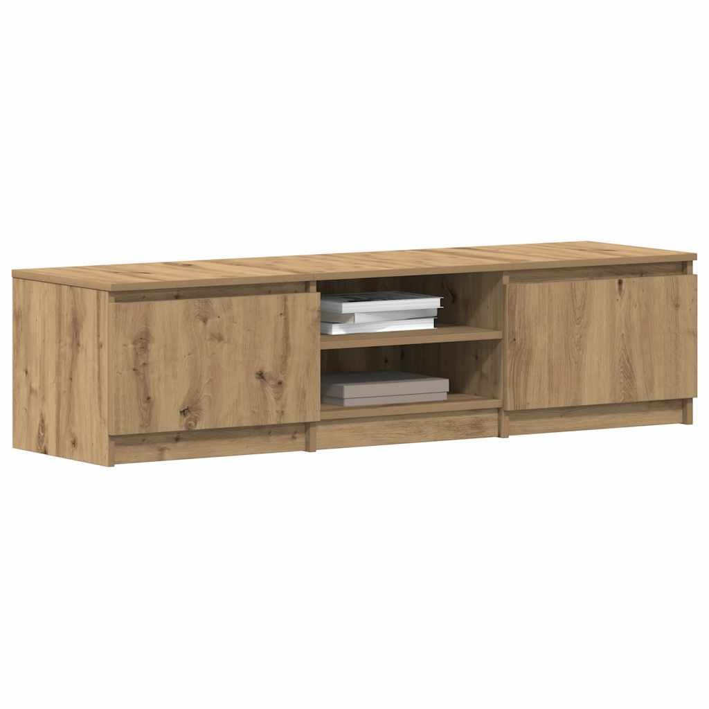 Walplus Engineered Wood TV Cabinet - Oak - 140 x 40 x 36 cm