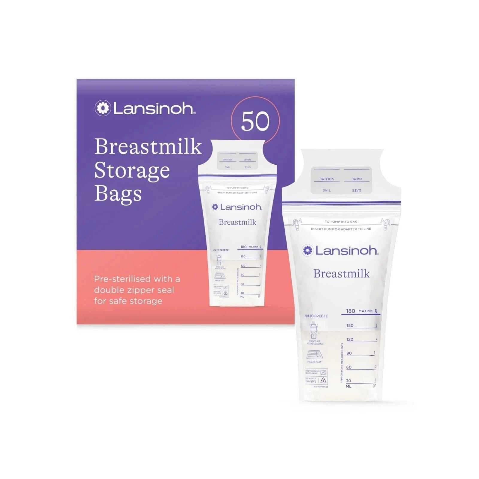 Lansinoh Breastmilk Storage Bags - 50