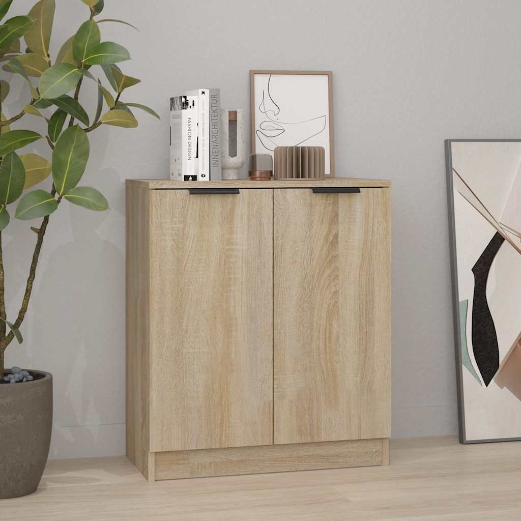Walplus Engineered Wood Buffet Sideboard - Sonoma Oak - 60 x 30 x 70 cm