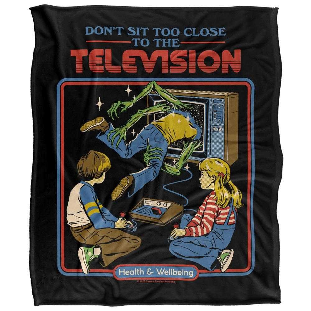Steven Rhodes Don't Sit Too Close Soft Touch Blanket - 147cm x 91cm