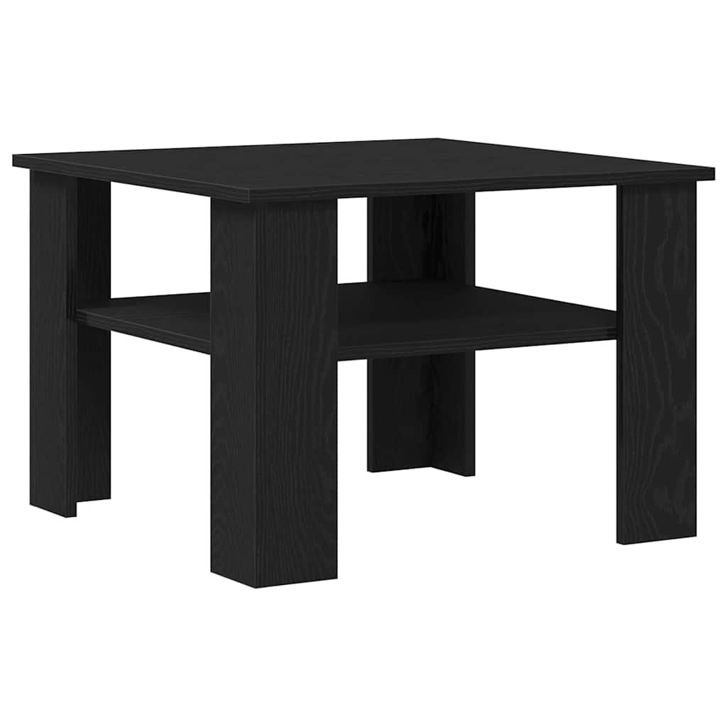 Walplus Engineered Wood Coffee Table - Dark Oak - 60 x 60 x 42 cm