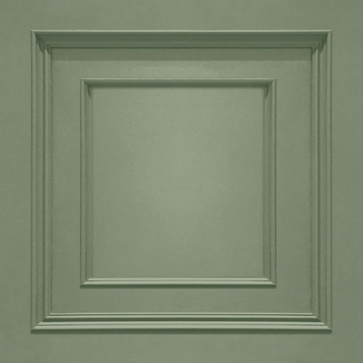 Belgravia Amara Panel Heavyweight Textured Wallpaper - Sage Green