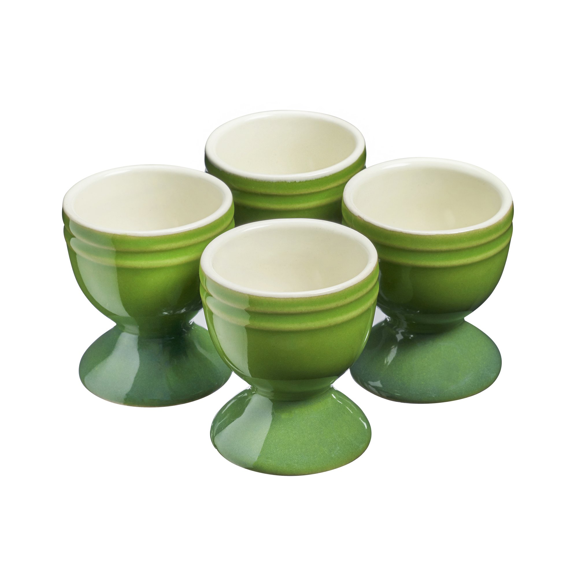 Cooks Professional 4 Piece Stoneware Egg Cup Set - Green