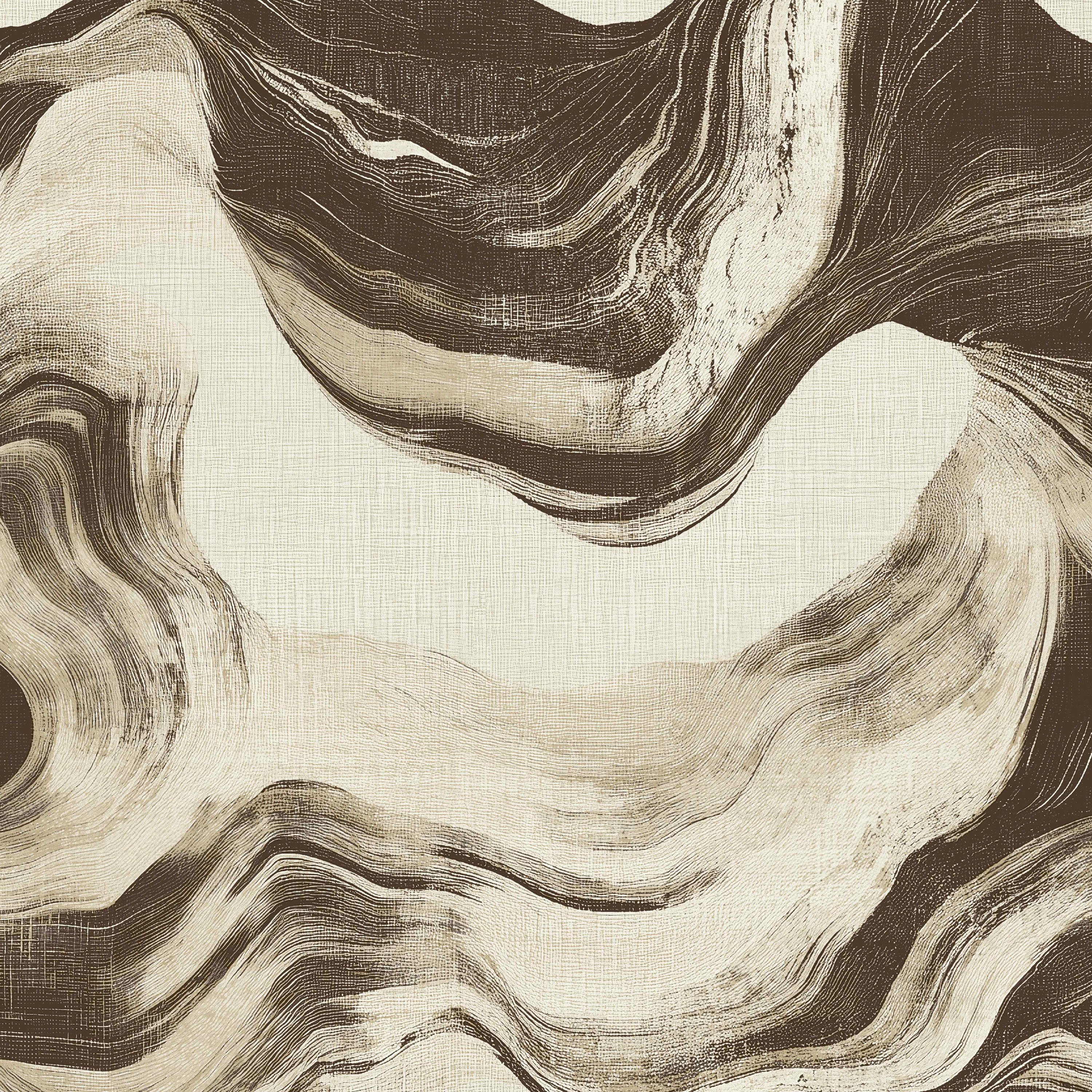 Grandeco Bayda Geo Paint Effect Textured Wallpaper - Brown