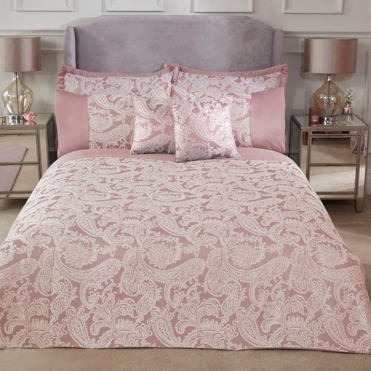 Emma Barclay Duchess Blush Pink Duvet Cover Set - Double