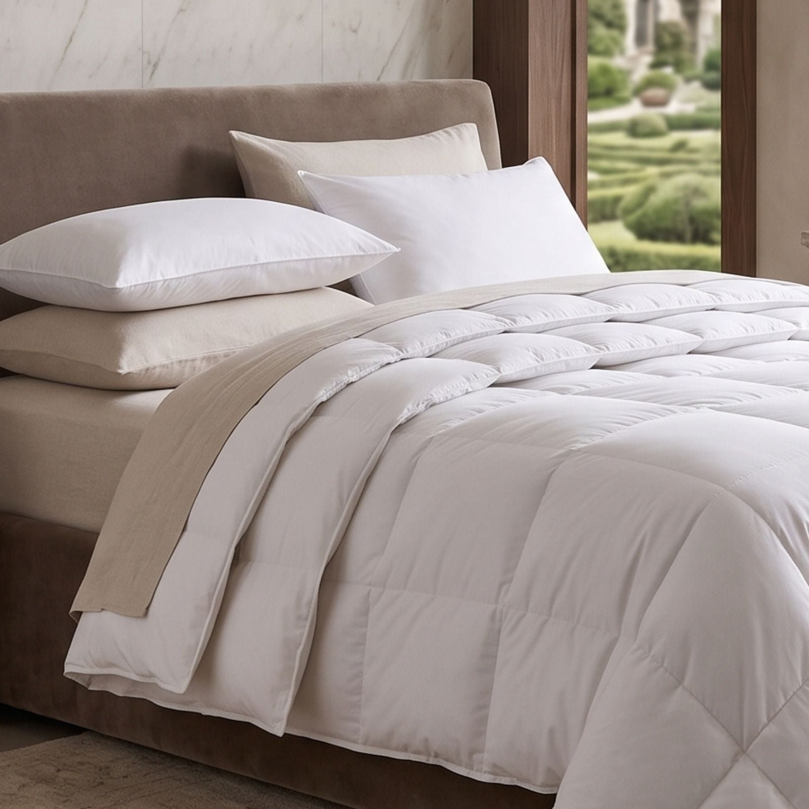 Homescapes Luxury Duck Down All Season Duvet Set - Super King