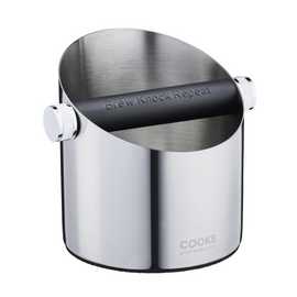 Cooks Professional Steel Espresso Knock Box - Silver