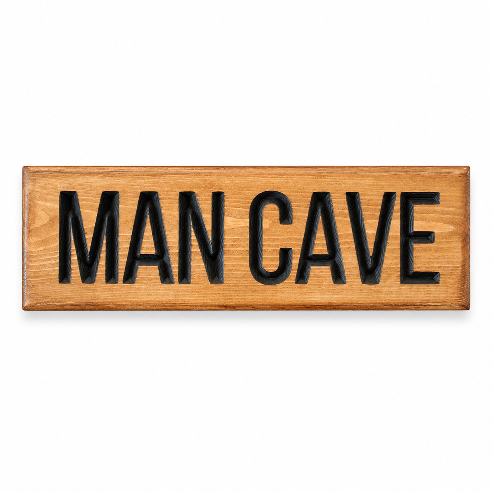 Peak Heritage Engraved Wooden Sign - L30cm - Man Cave