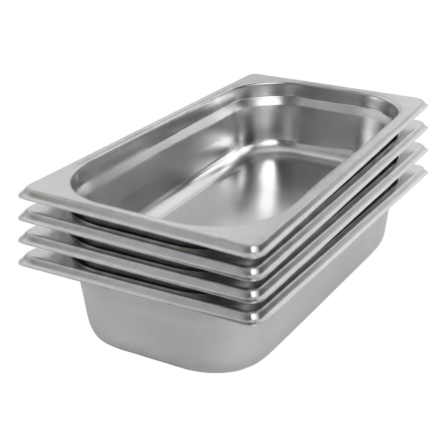 Argon Tableware Steel Gastronorm Containers 1/3 - 2.25L - Set of 4