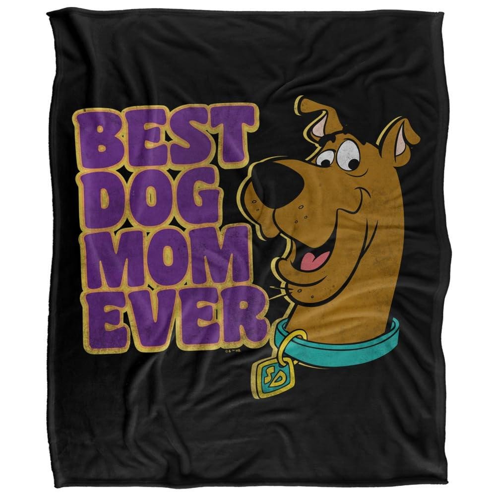 Scooby Doo Best Dog Mom Ever Soft Touch Blanket - 152cm x 127cm
