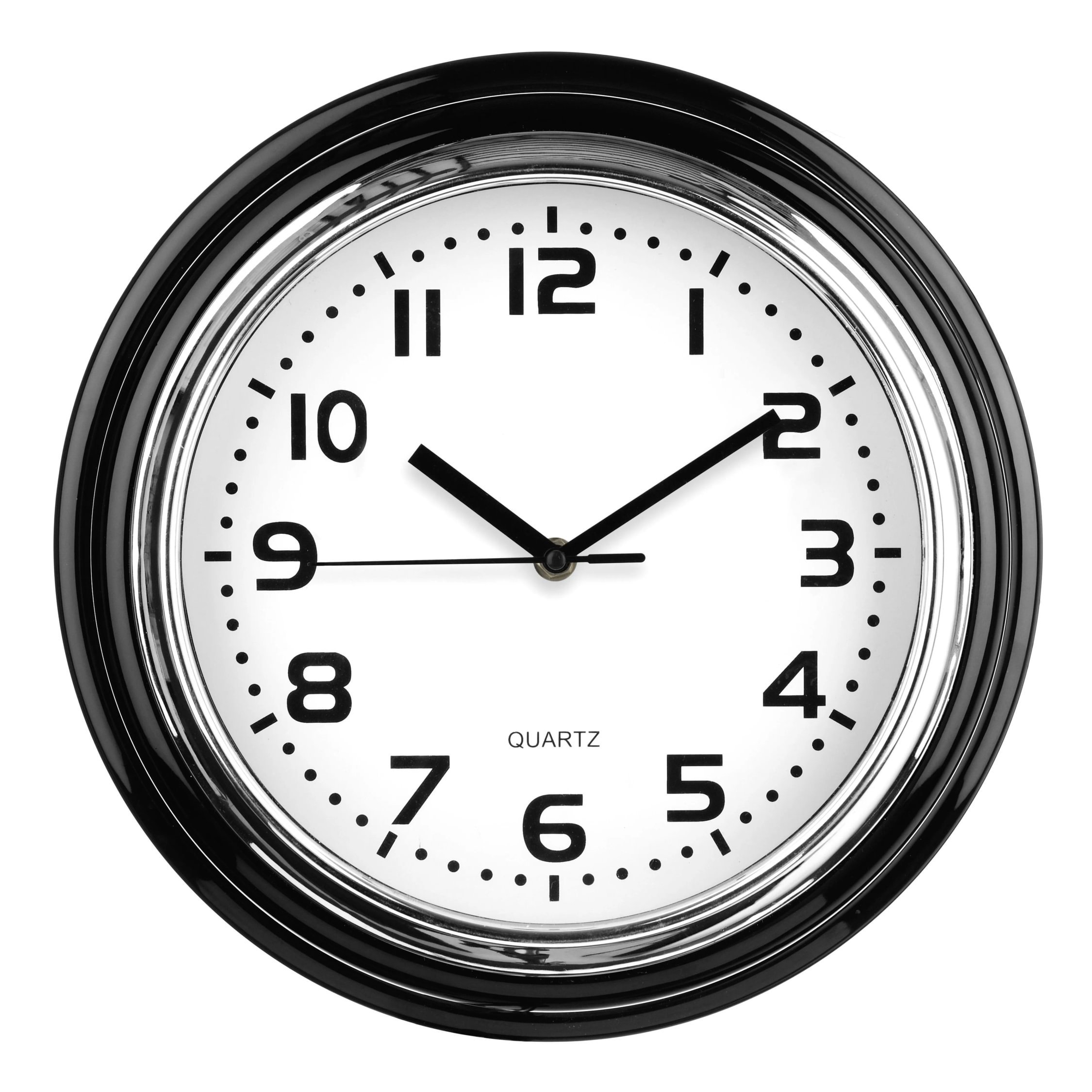 Orsina Siffer 30cm Dia Wall Clock - Chrome