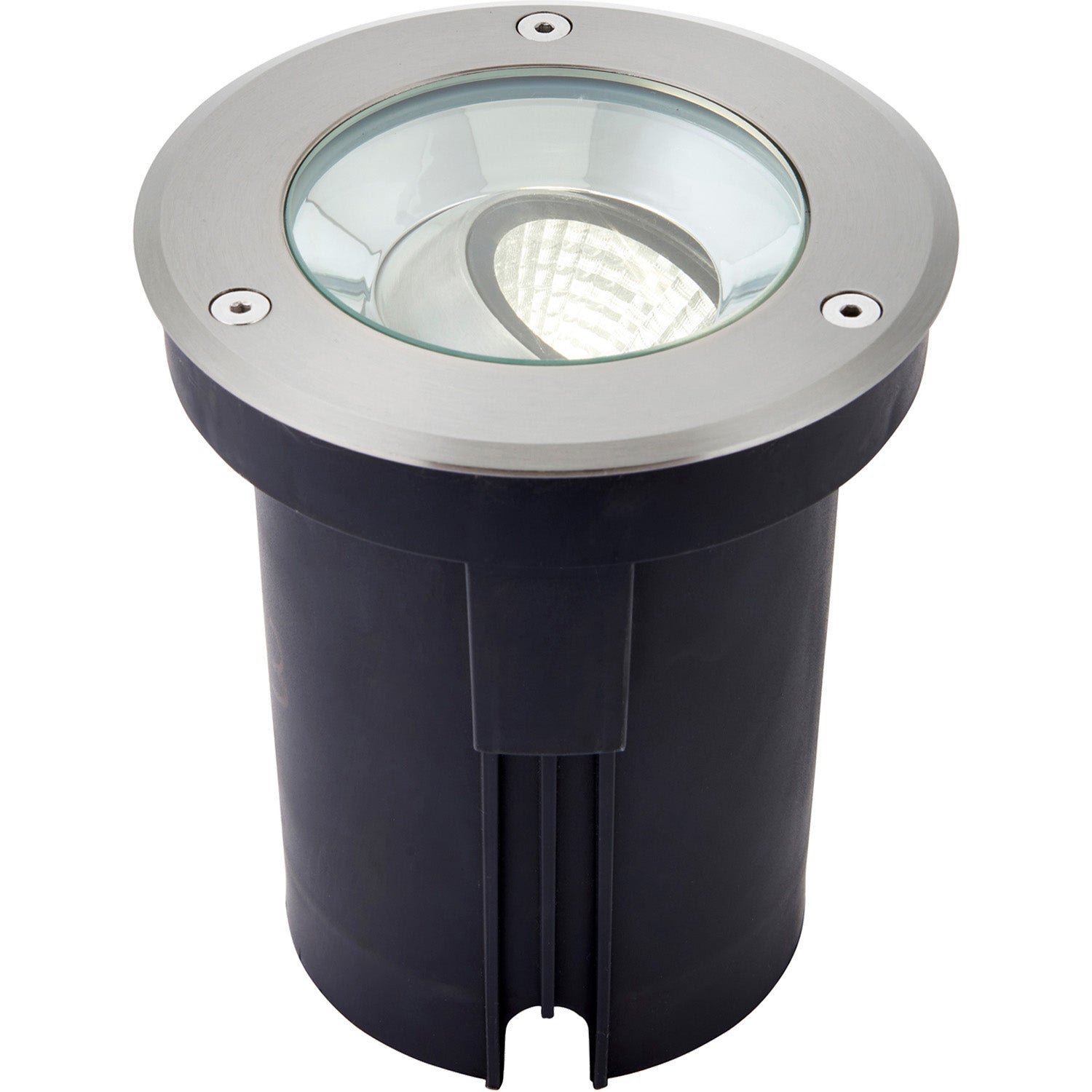 Loops Direct 14.1cm Stainless Steel LED Ground Light IP67 - Brushed
