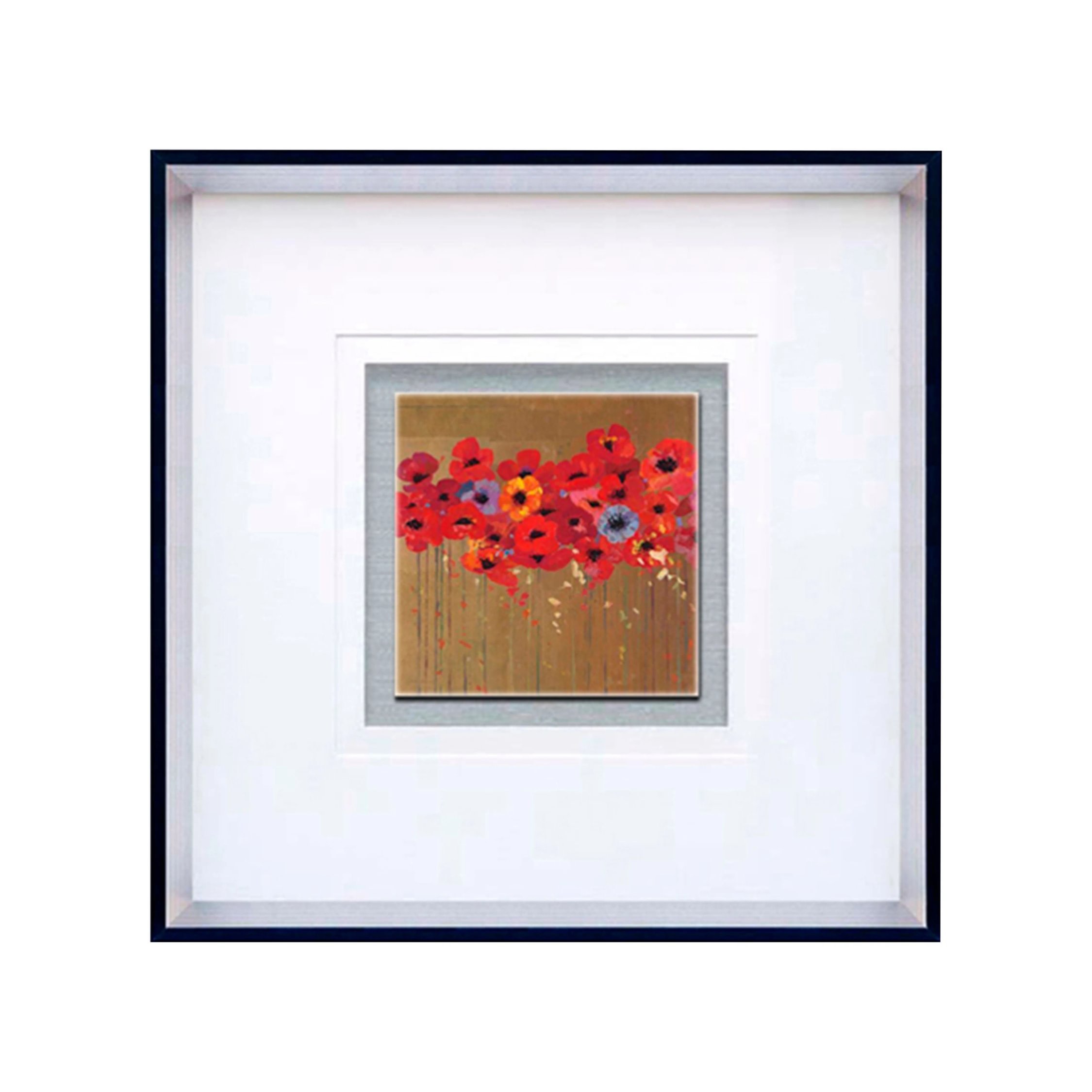 Orsina Poppies 2 Square Framed Wall Art