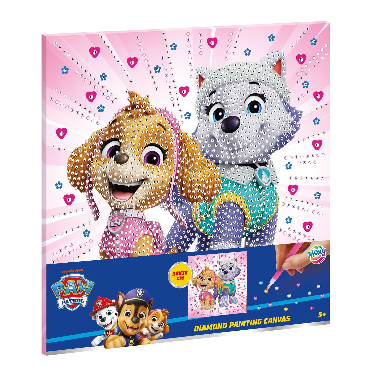 Totum Paw Patrol Diamond Painting Canvas Art Craft Activity Set