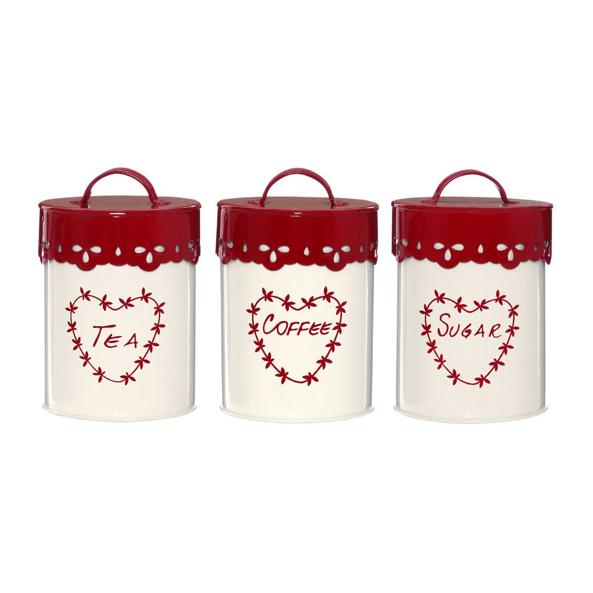 Orsina Anglaise Tea Coffee and Sugar Canister Set