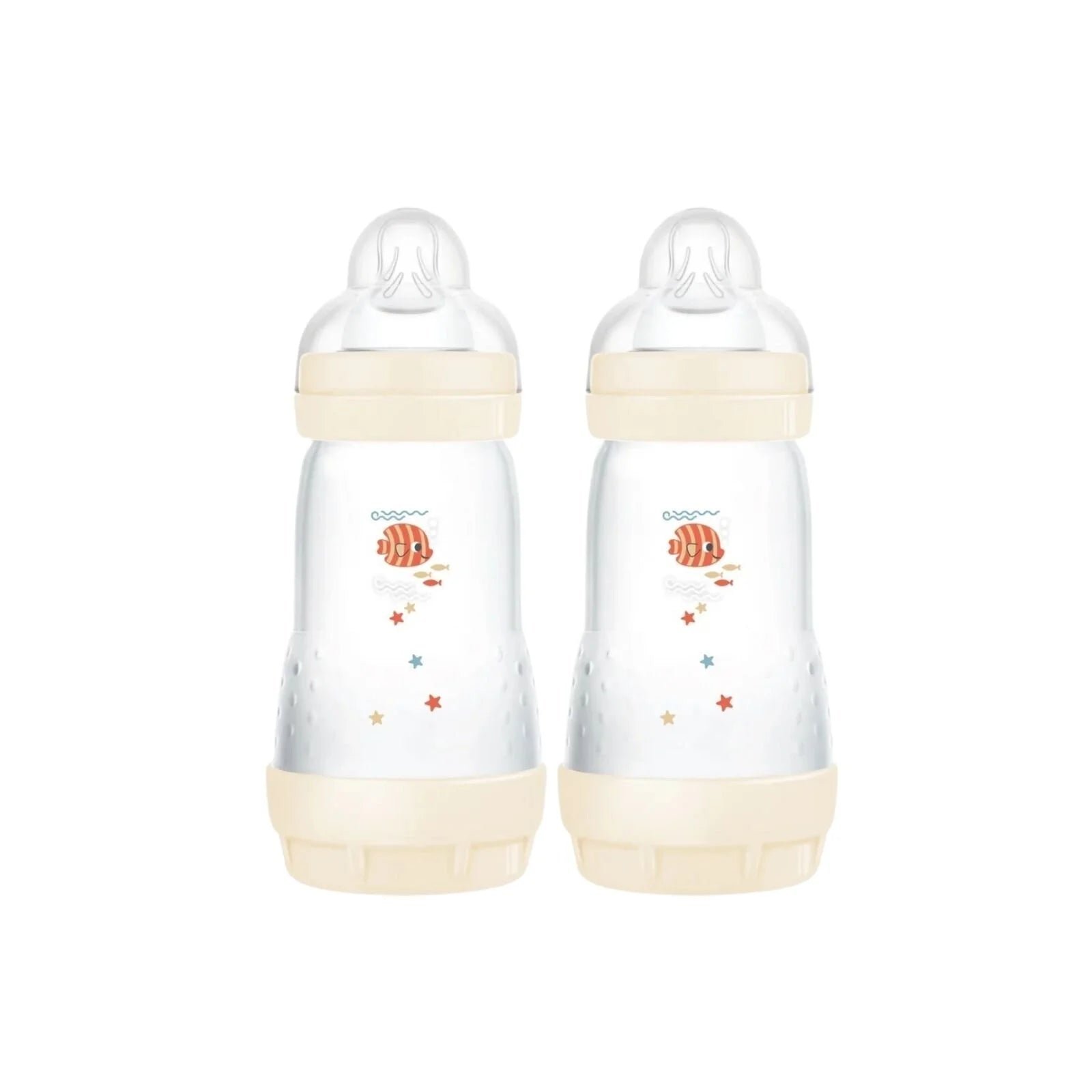 MAM Pack of 2 Anti-Colic Bottle 260ml - Nature
