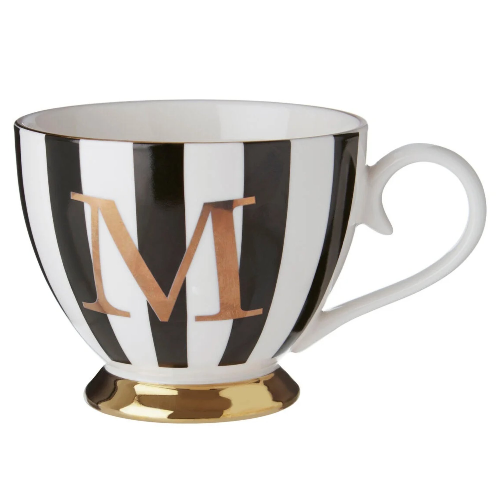Orsina Duchess M Monogram Mug – Black and White