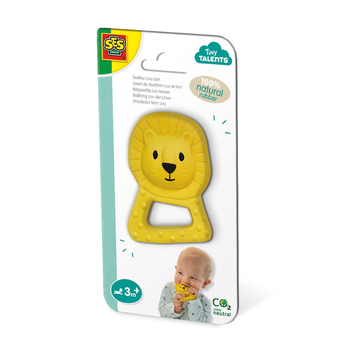 SES Creative Lou Lion Teething Baby Toy - 3 Months+