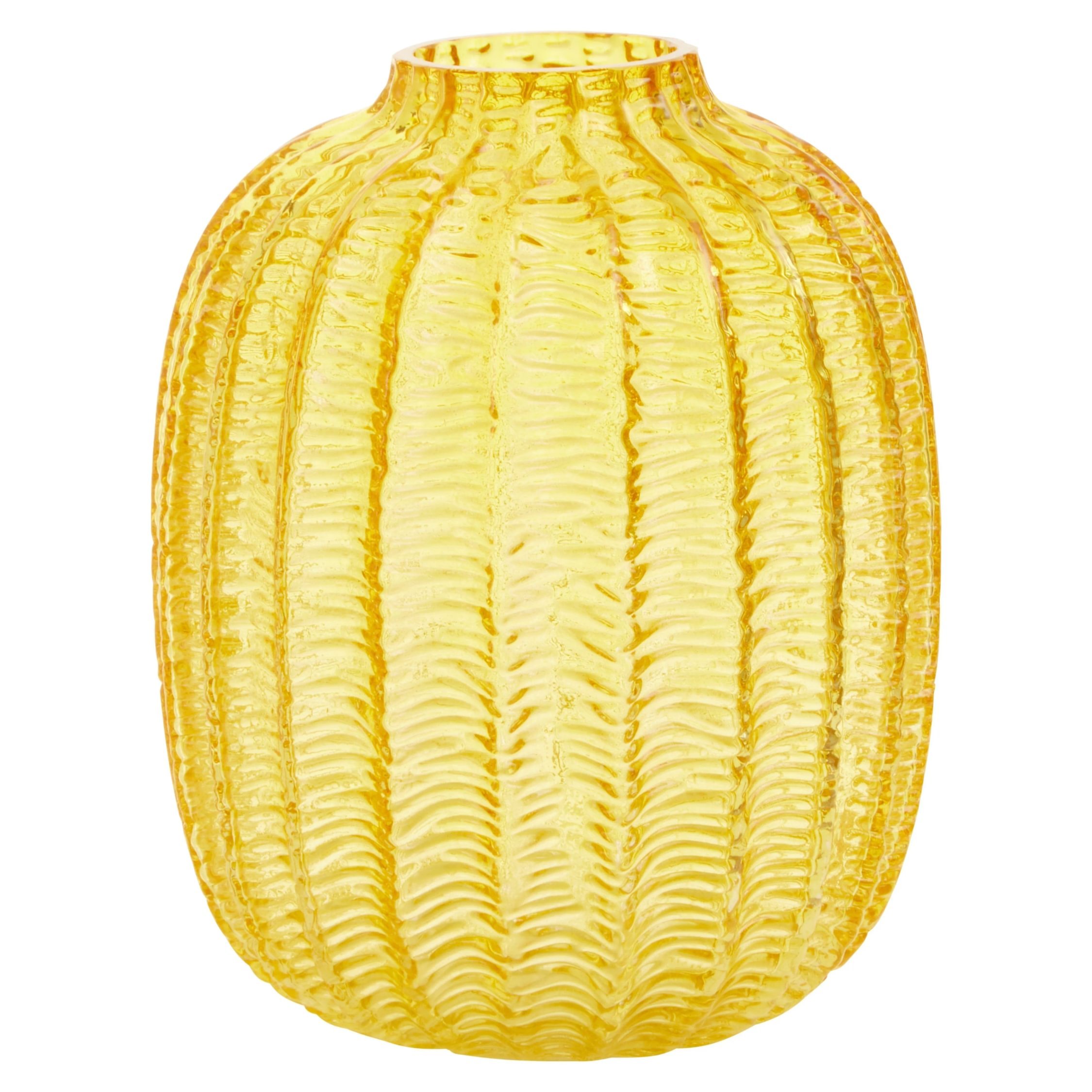 Orsina Bionda Small Glass Vase - Yellow