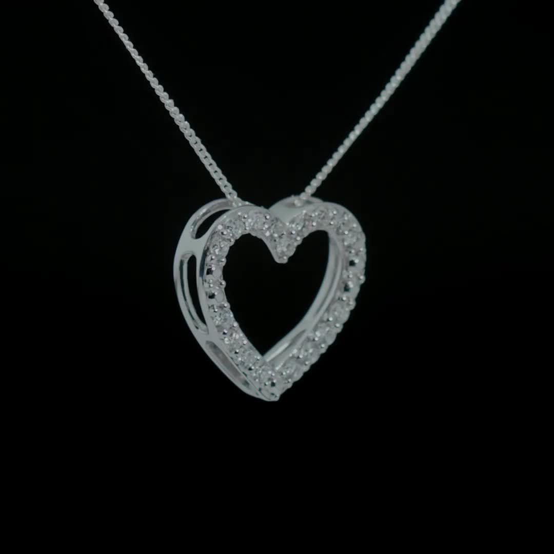 Argos diamond necklace clearance