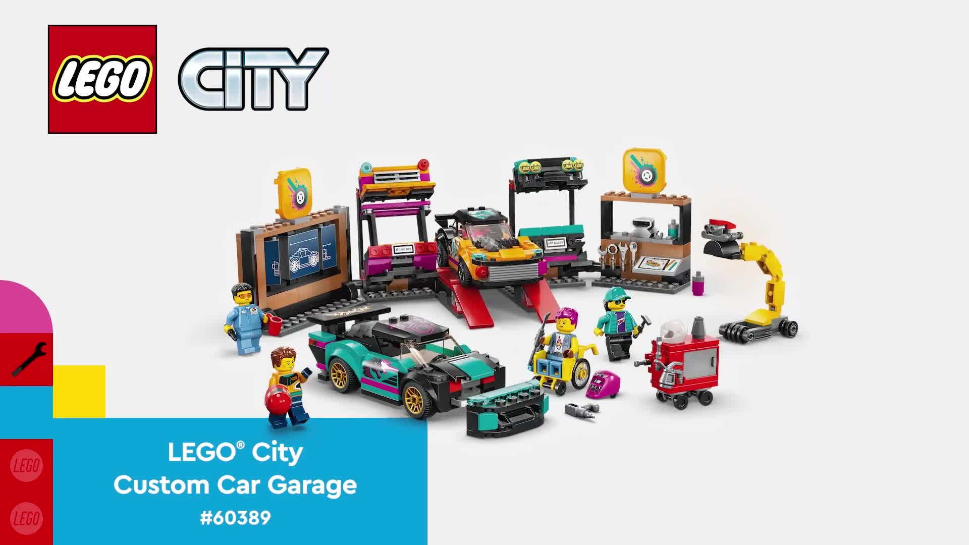 Buy LEGO City Custom Car Garage Toy, Kids' Workshop Set 60389, Toy cars  and trucks