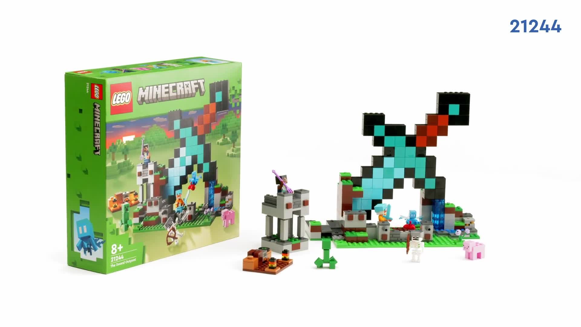 Buy LEGO Minecraft The Sword Outpost Toy with Mobs 21244 | LEGO | Argos