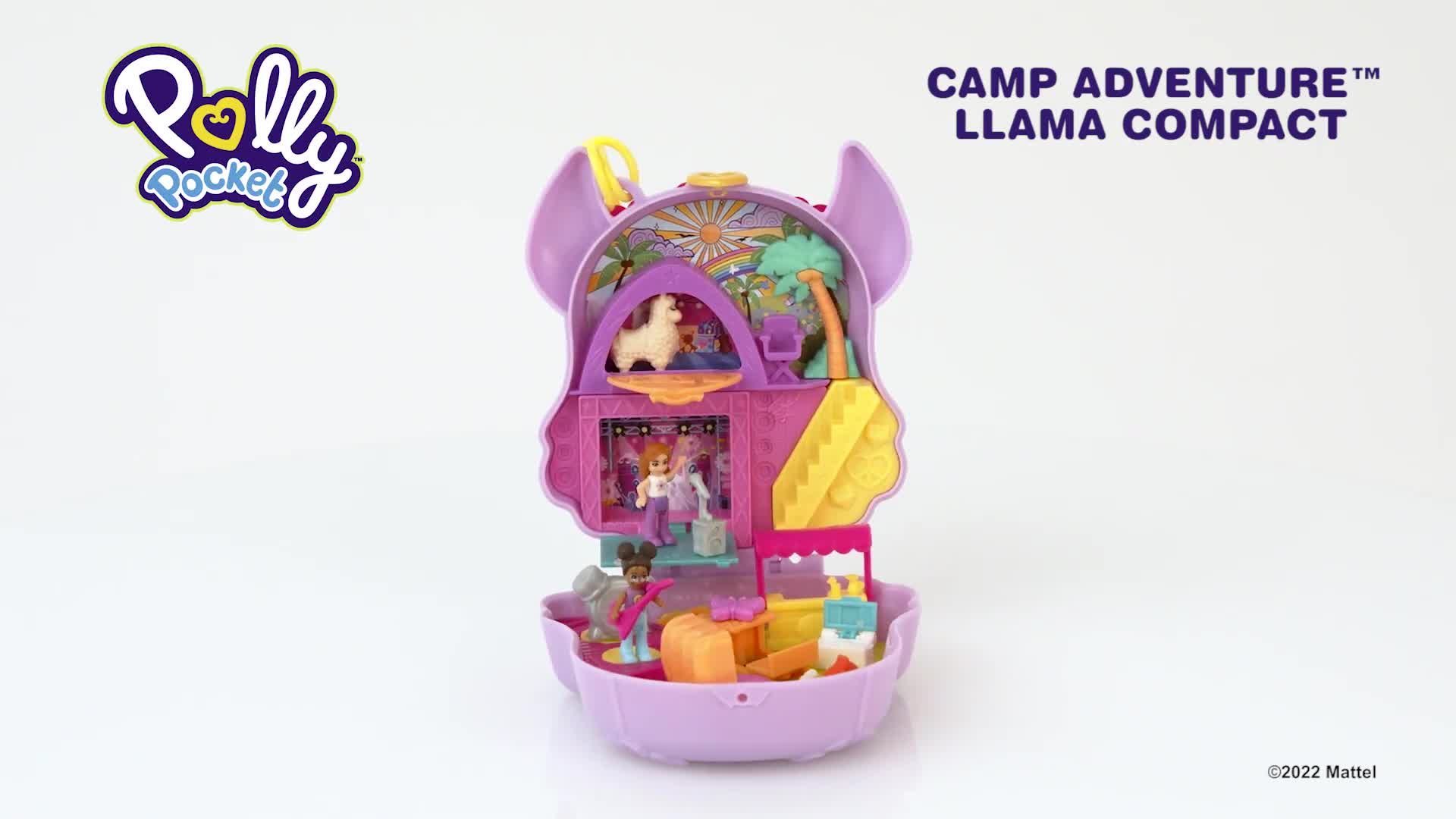 Buy Polly Pocket Llama Camp Adventure Compact, Playsets and figures