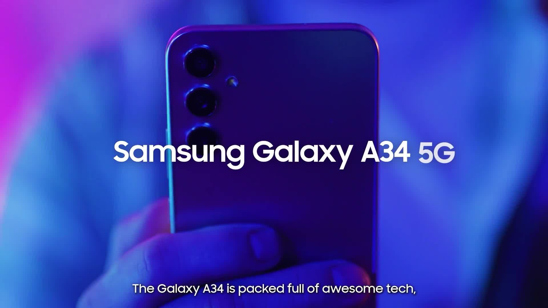 Samsung A34 5G Dual Sim 128GB - Black