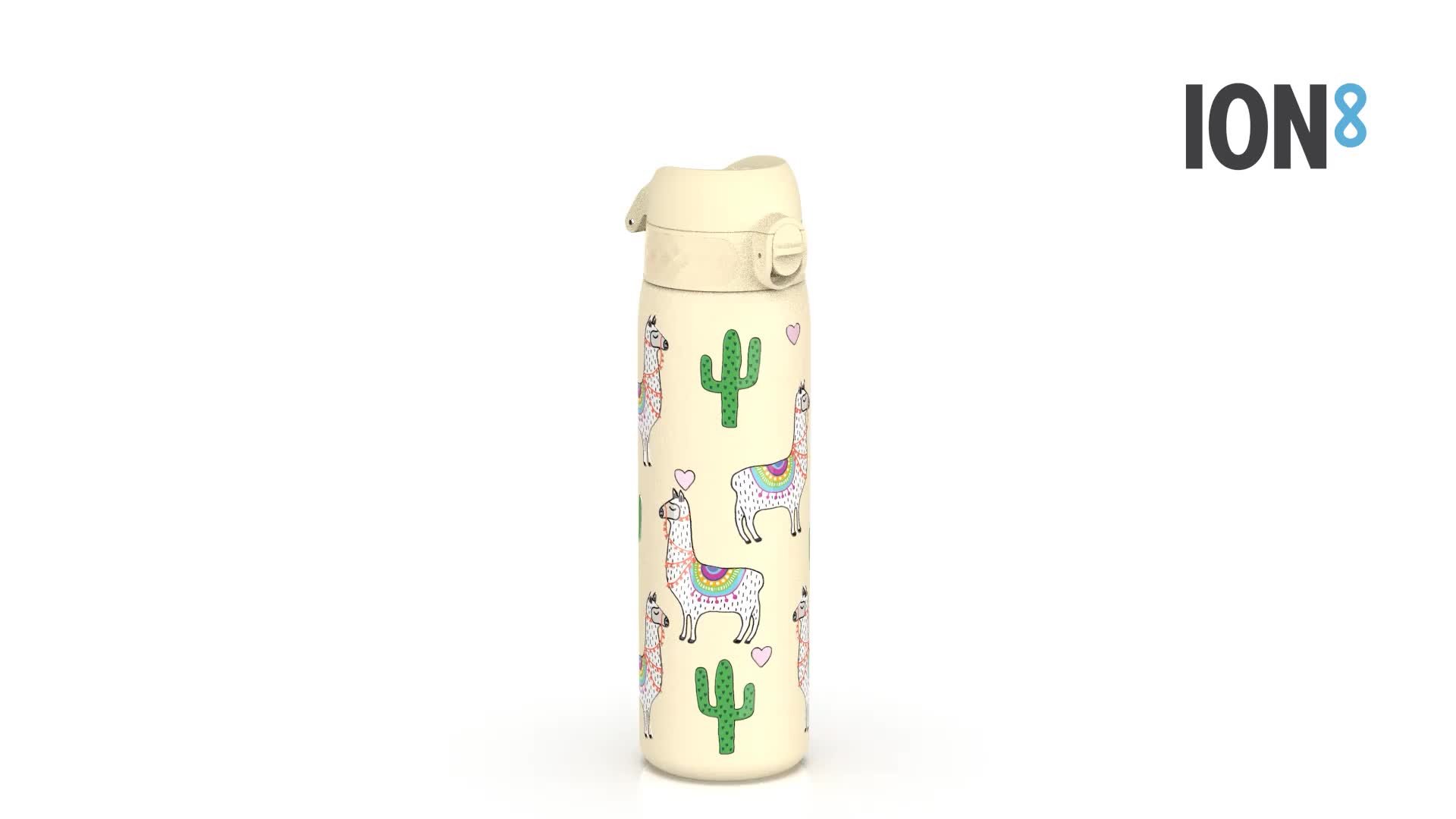 Buy Ion8 Llamas Cream Water Bottle - 600ml, Water bottles