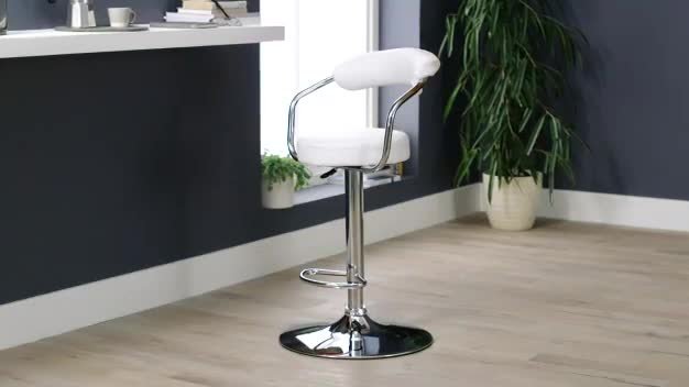 Buy Argos Home Executive Gas Lift Bar Stool White Bar stools