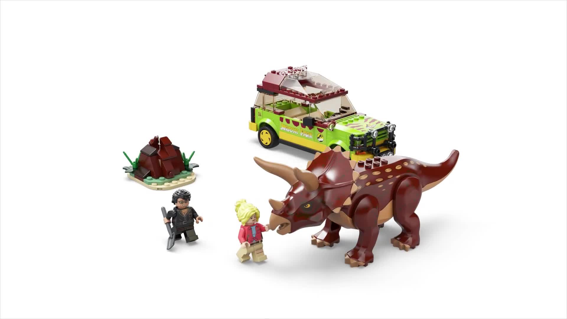 LEGO Jurassic Park Triceratops Research, Jurassic World Toy, Fun Birthday  Gift Idea for Kids Ages 8 and Up, Featuring a Buildable Ford Explorer Car