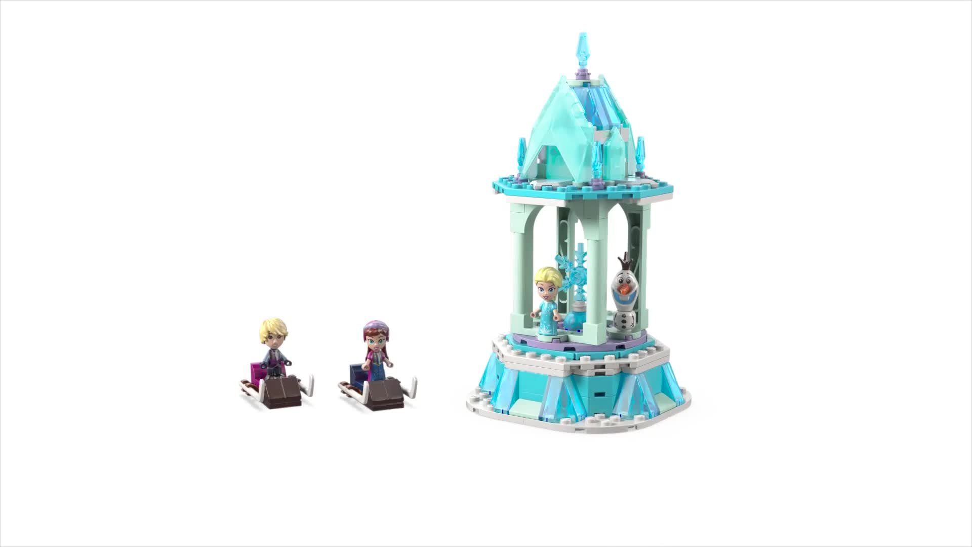 Buy LEGO Disney Frozen Anna and Elsa s Merry Go Round Set 43218