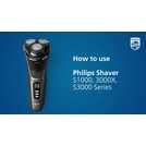 Buy Philips 3000 Series Wet & Dry Electric Shaver S3343/13, Mens electric  shavers
