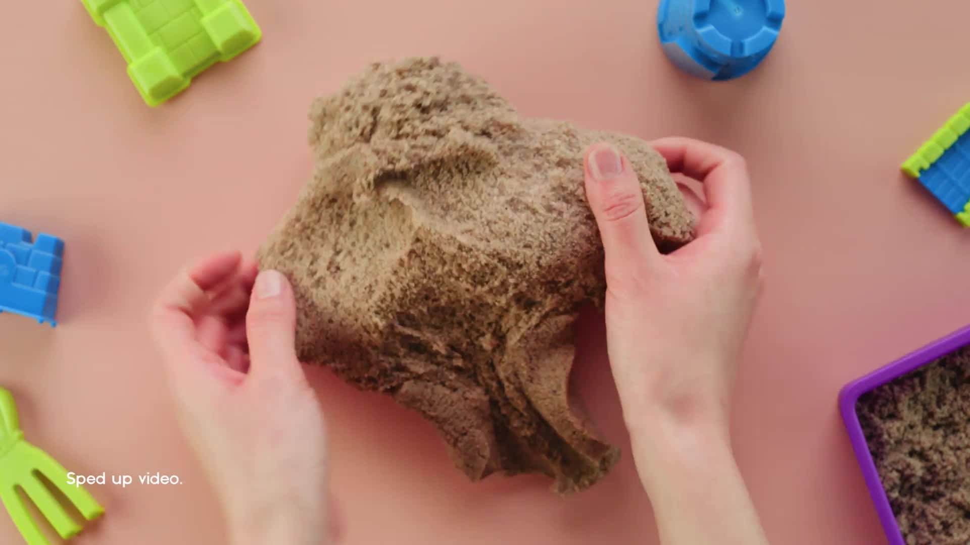 Kinetic Sand Brown with Castle Mold