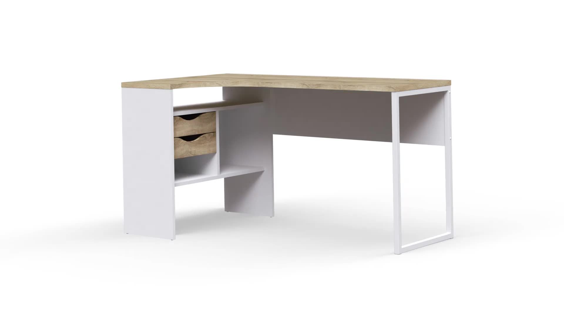 White gloss store desk argos