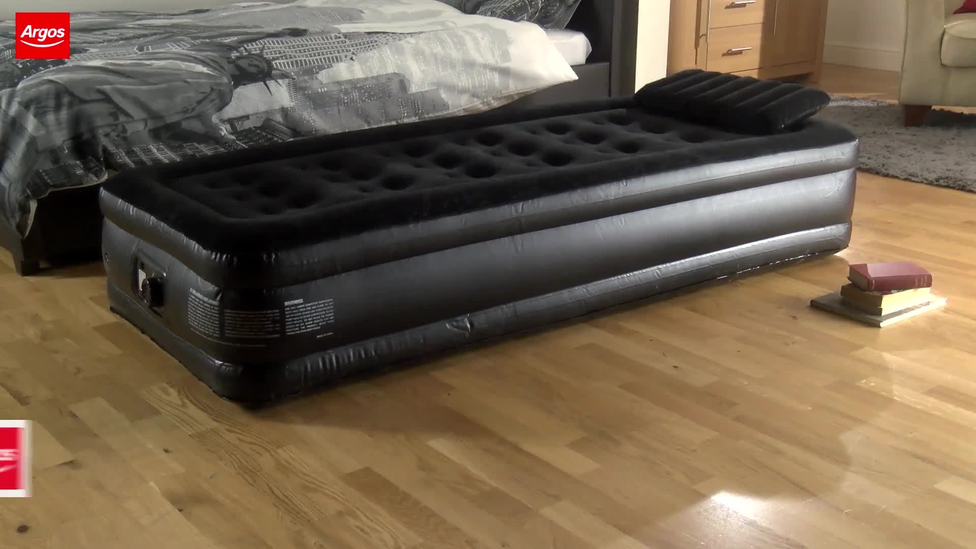 argos single inflatable bed