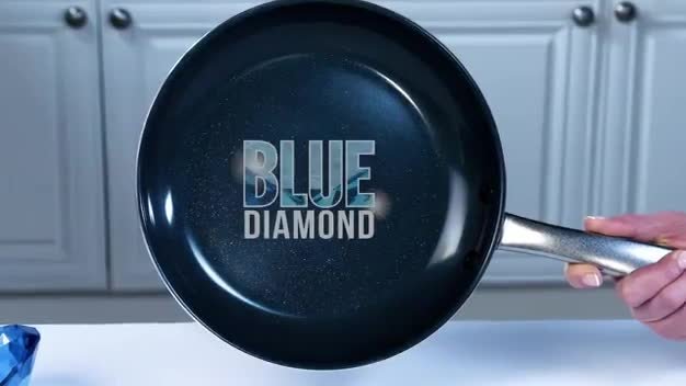 As Seen On TV Blue Diamond Non-Stick Frying Pan, 12-in