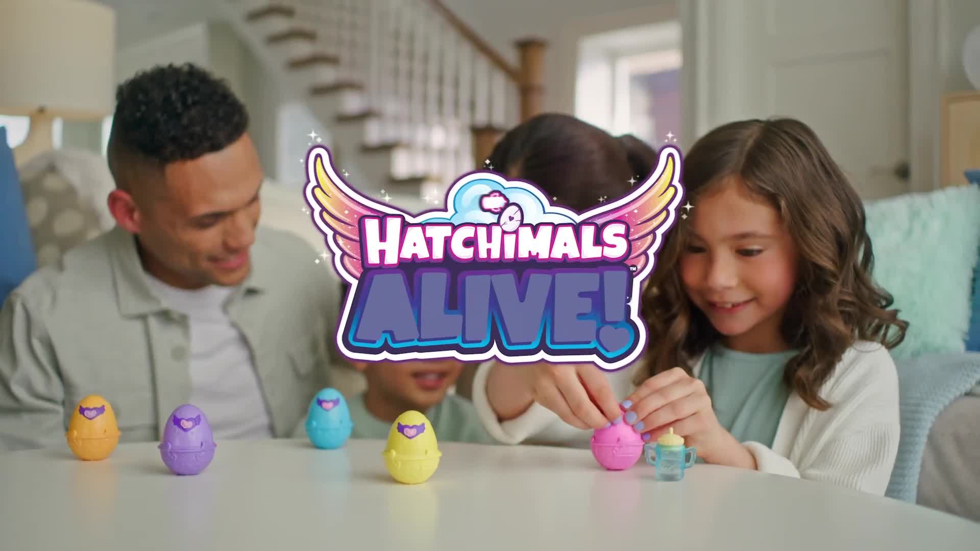 Hatchimals Alive, Egg Carton Toy with 5 Mini Figures in Self-Hatching Eggs,  11 Accessories, Kids Toys for Girls and Boys Ages 3 and up