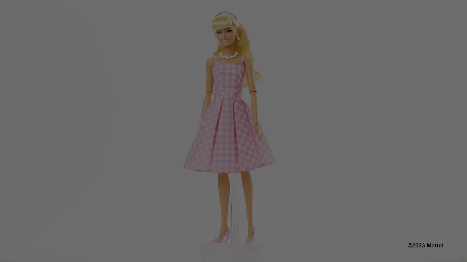 clearance discounted Barbie the Movie Collectible Doll Margot Robbie in  Pink Gingham Dress