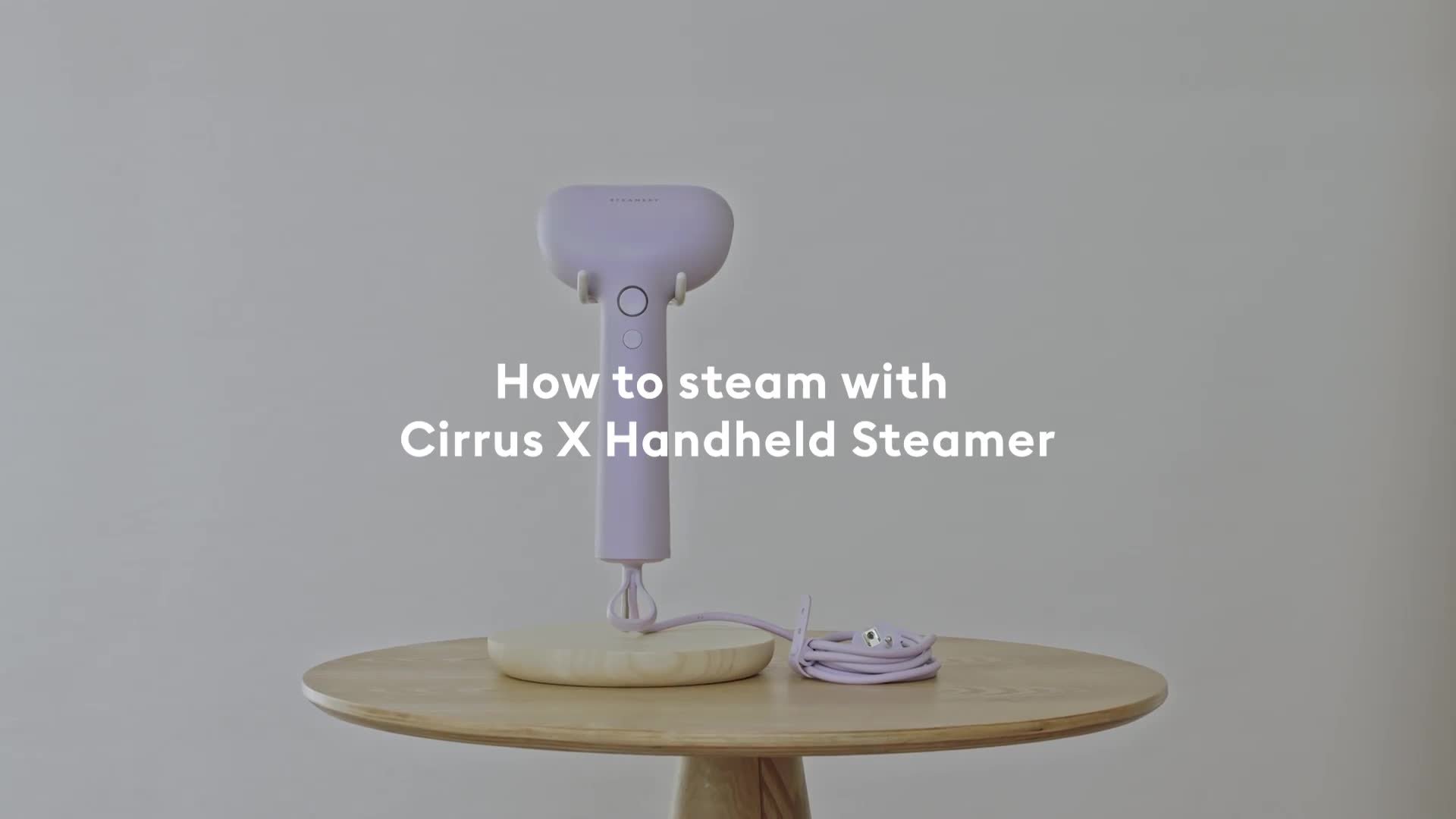 Steamery Cirrus X Lilac Handheld Clothes Steamer