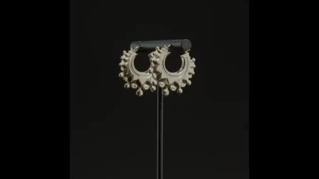 Creole Dorate Orecchini Con Strass Orecchini Zirkonia Hoops