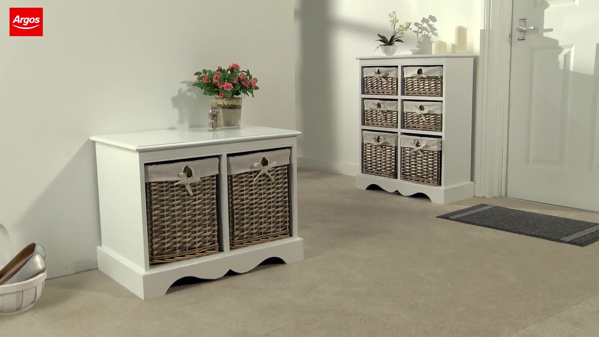 Buy Argos Home New Malvern Hallway Shoe Storage Bench White Shoe storage Argos