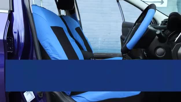 Blue car seat clearance covers