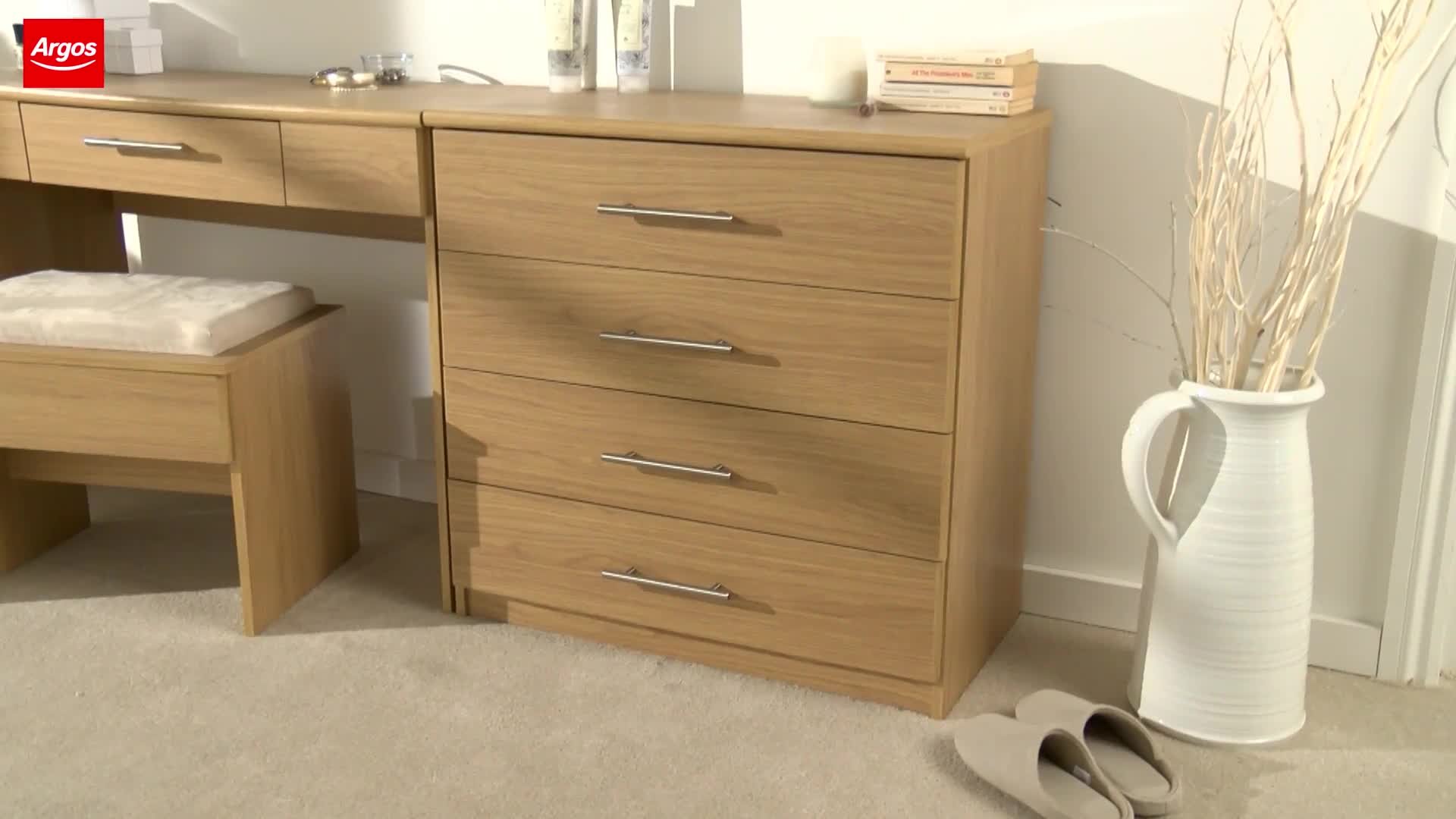 Argos chest of drawers shop oak