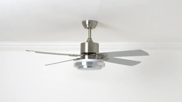 Buy Argos Home Satin Nickel Remote Control Ceiling Fan Silver Ceiling  fans Argos