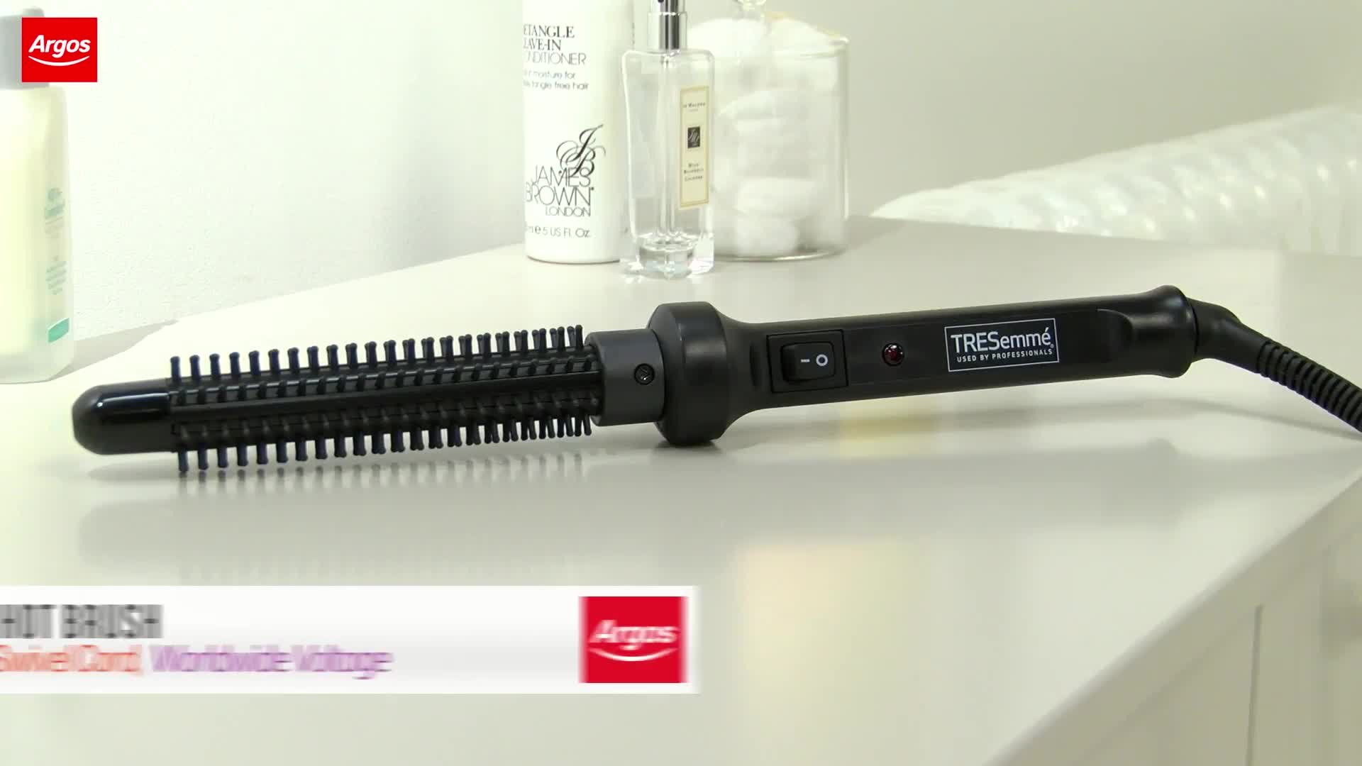 argos hot brush cordless