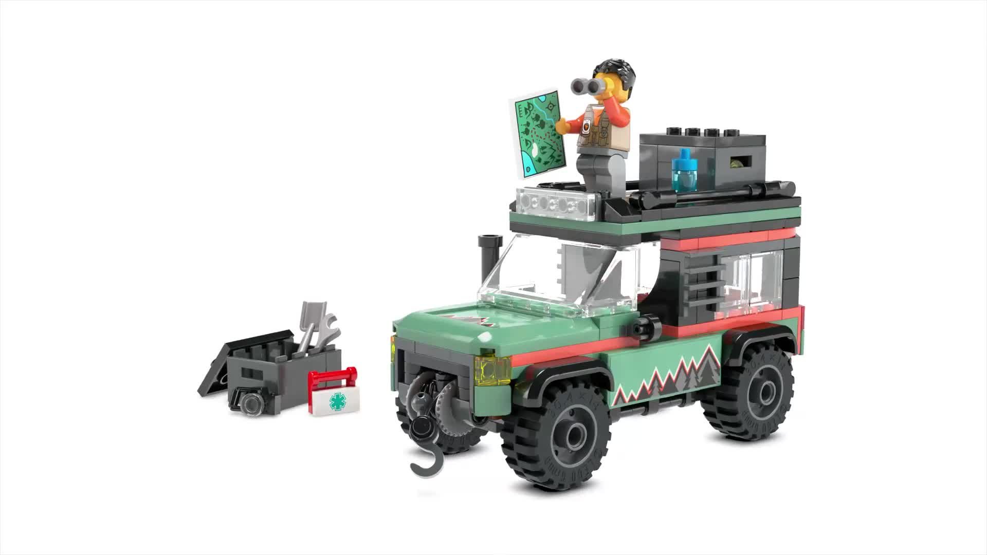Buy LEGO City Off-Road 4x4 Mountain Truck, Toy Vehicle Set 60447
