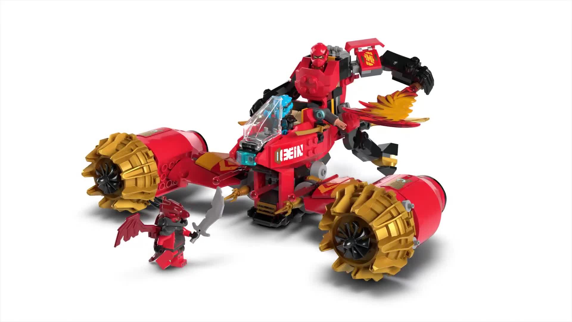 Buy LEGO NINJAGO Kai's Mech Storm Rider 2in1 Ninja Toy Set 71830