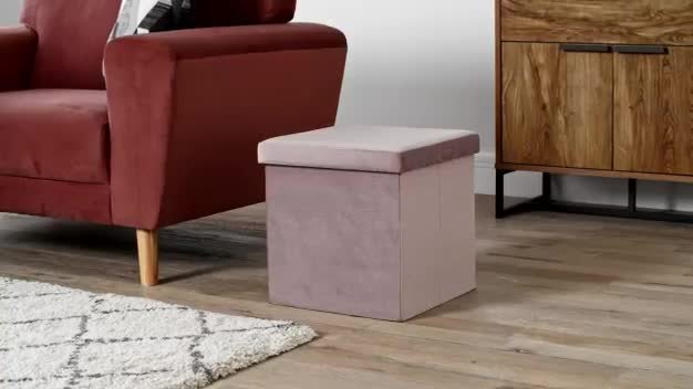 Pink on sale ottoman argos